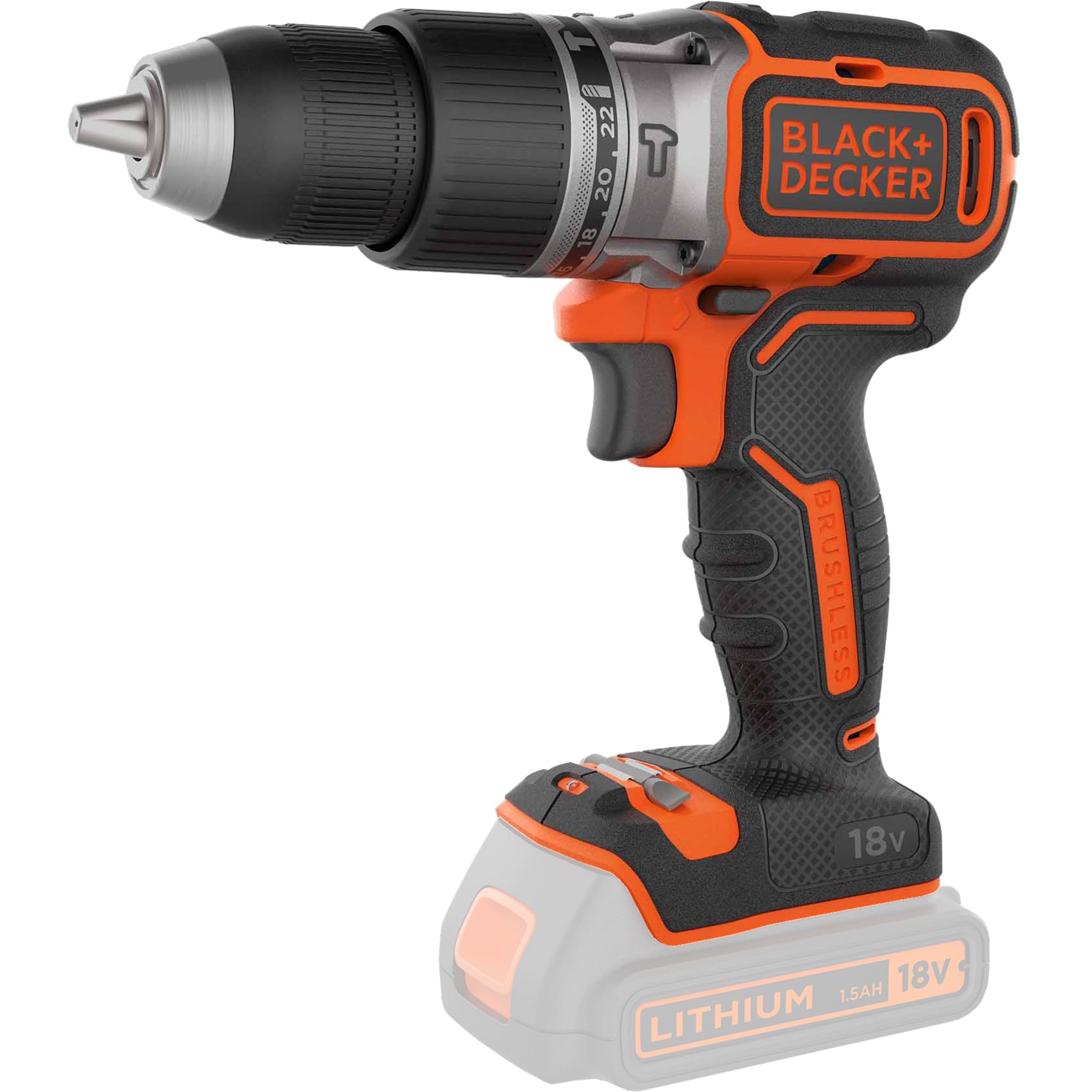 Cordless Hammer Drill Power Tool, 18V, Batery Not Included - BL188N-XJ,