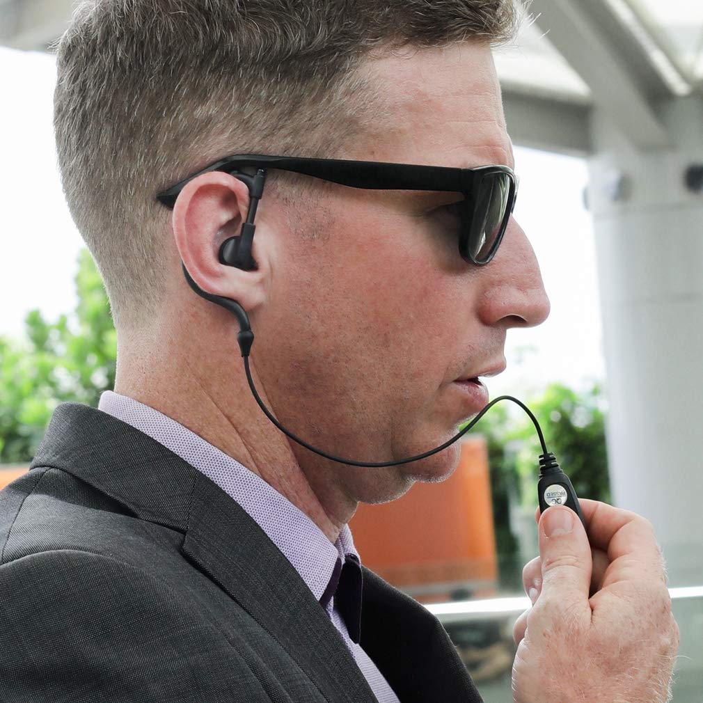 CLP1010 zestaw słuchawkowy do monitoringu Walkie Talkie kompatybilny z Motorola CLP1060 CLP446 radia biznesowe na miejscu, kształt G, materiał PU, czarny