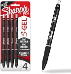Sharpie S-Gel, Gel Pens, Medium Point (0.7mm), Black Ink Gel Pen, 12 Count