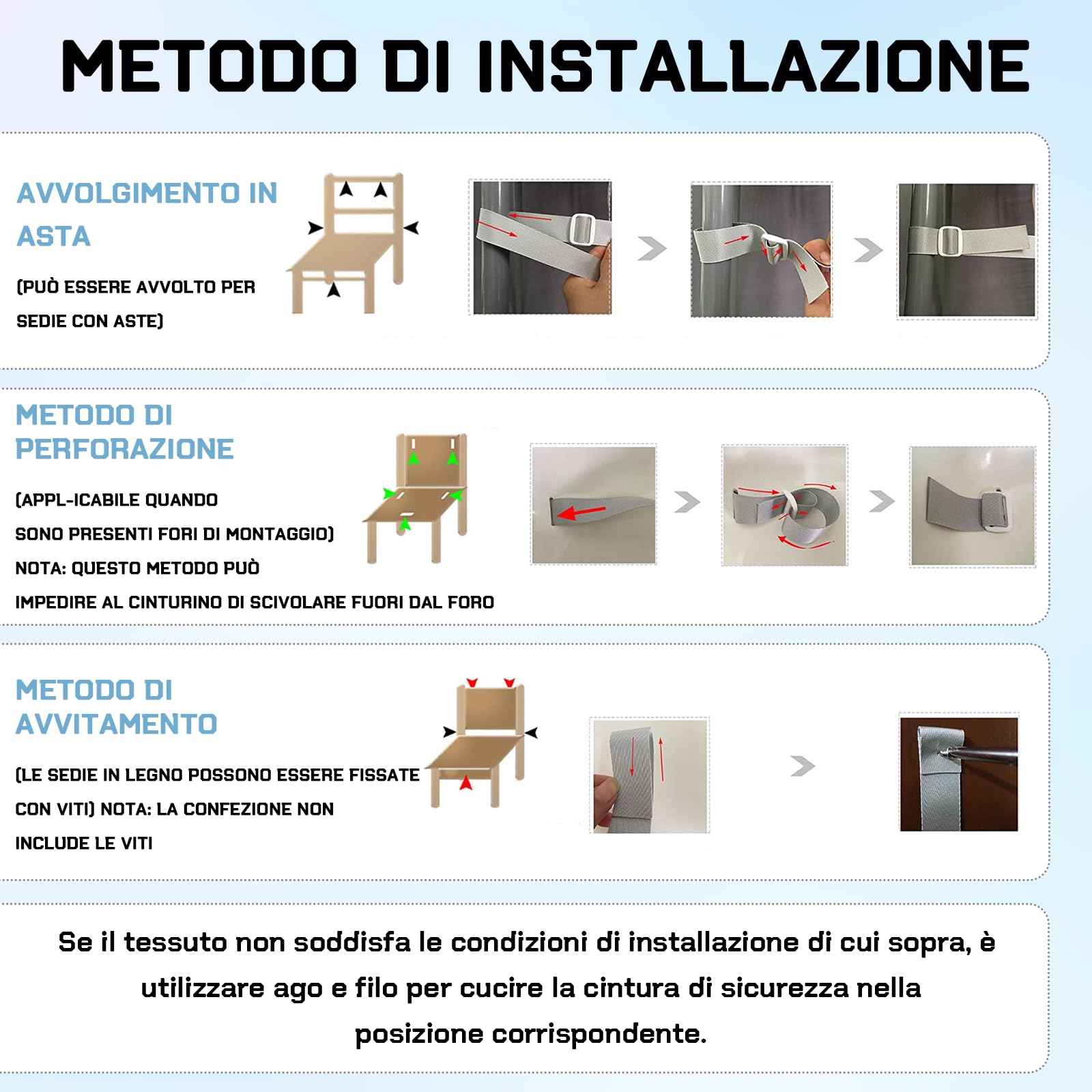 Scettar Cinture Passeggino Universali, Regolabile Copri Seggiolone Pappa, Imbottitura per Seggiolone di Sicurezza Anticaduta, Ganci Passeggino, Cintura di Sicurezza a Cinque Punti, Con 2 Ganci(Bianco)