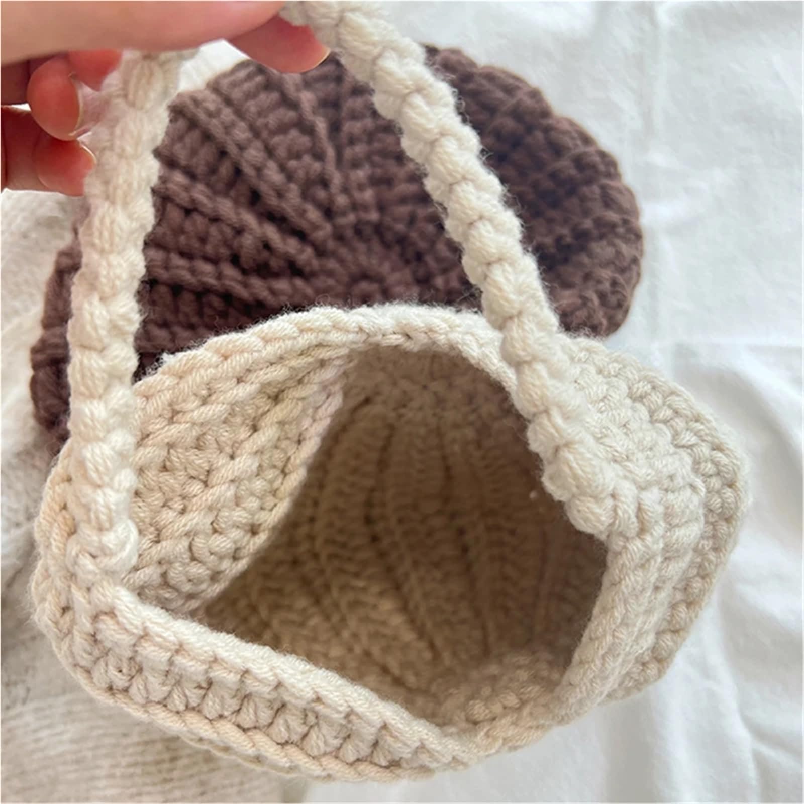 Bolso Paja Mujer Bolso de mano de crochet con forma de concha, tejido a mano, de color liso, for mujer, elegante, delicado, compacto y elegante, for noche.