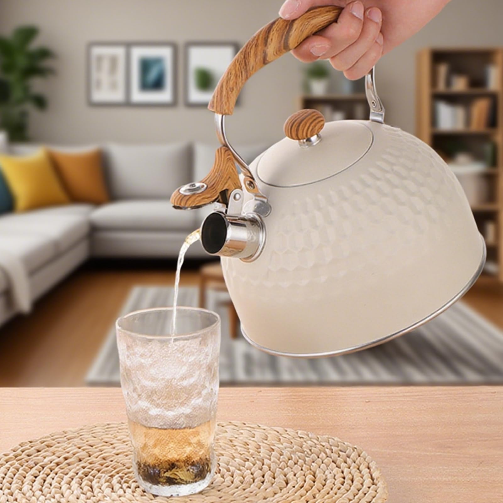 Wasserkocher für Herd, Induktion, für Küche, 2,5 l, Edelstahl, für elektrische Induktion zu Hause