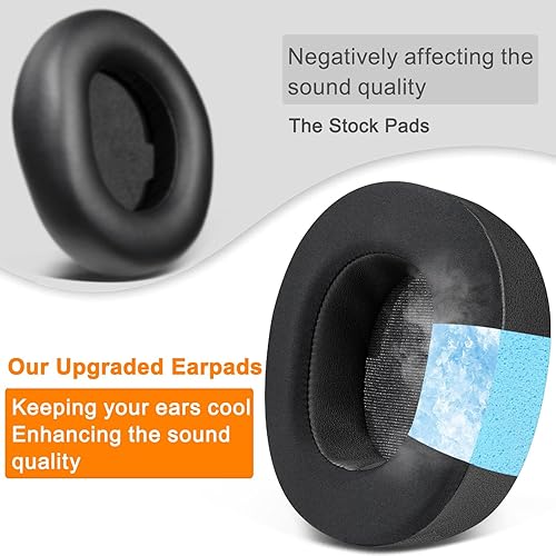 Miniatura 6 de SOULWIT Almohadillas de repuesto de gel refrescante para auriculares inalámbricos Steelseries Arctis Nova Pro, almohadillas para los oídos con