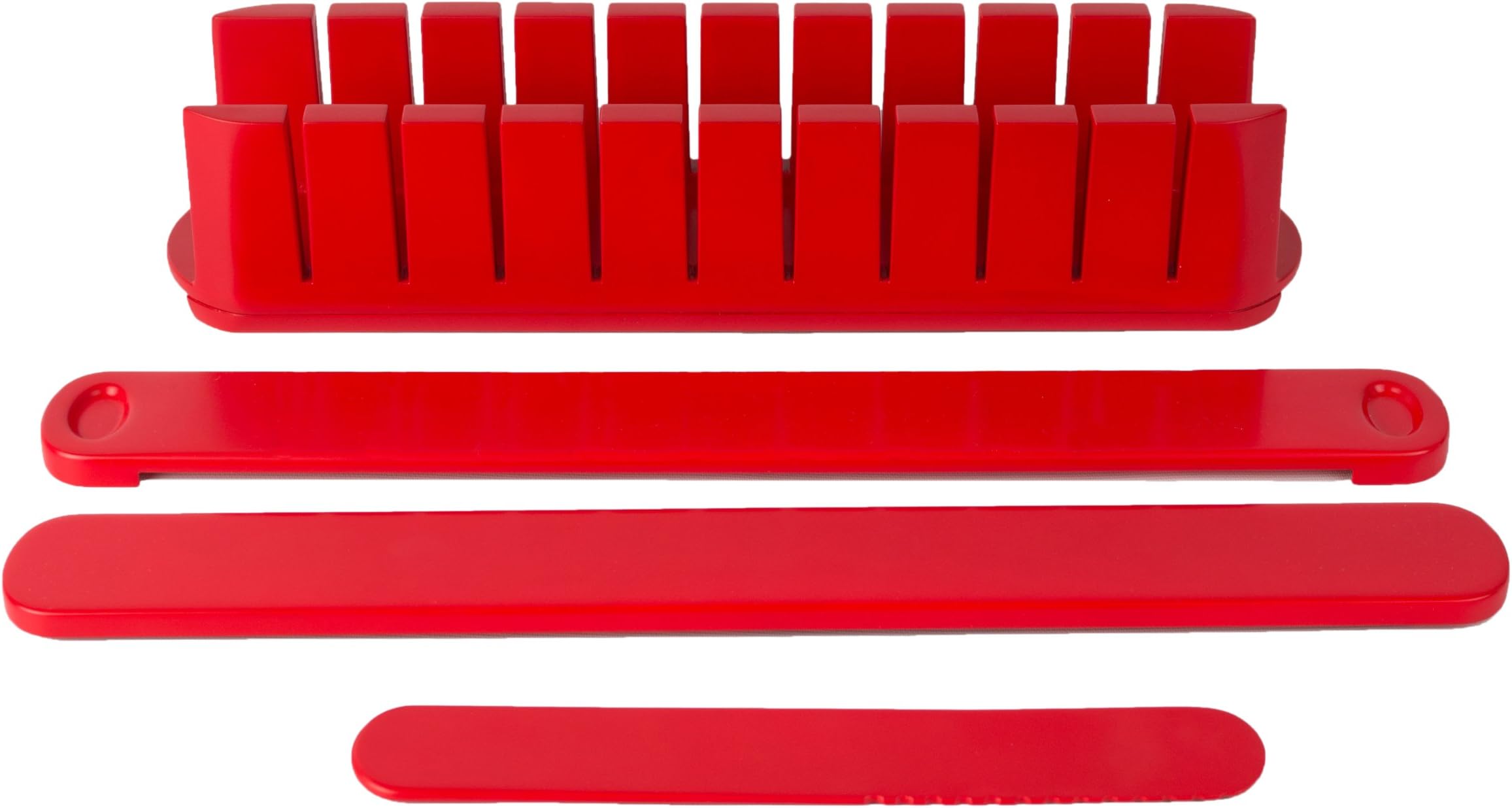 ArchitecFive Minute Stackable Appetizer Maker, Red, BPA-Free, Dishwasher Safe