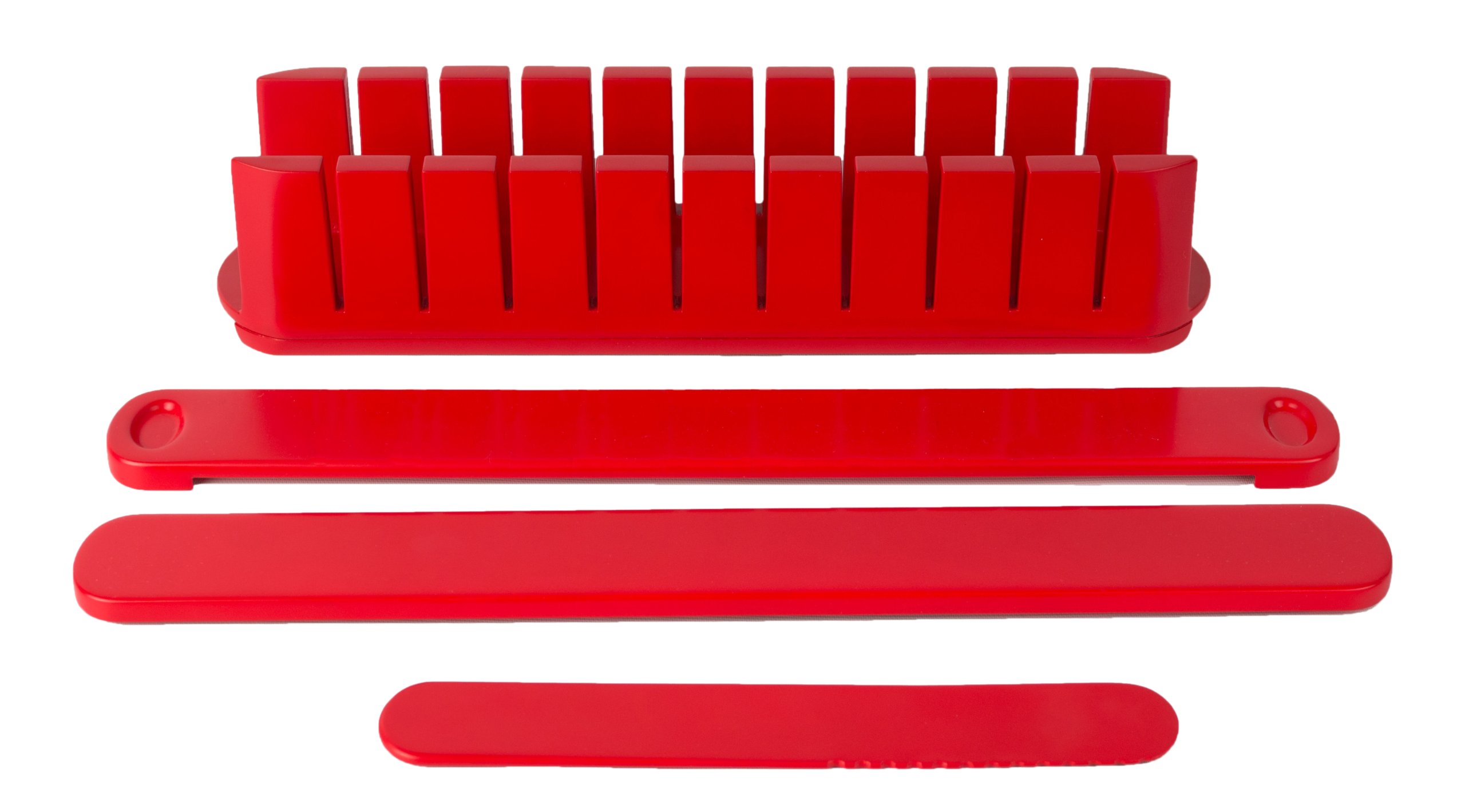 ArchitecFive Minute Stackable Appetizer Maker, Red, BPA-Free, Dishwasher Safe