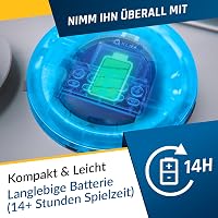 KLIM Nomad CD player portabil transparent albastru, Walkman, MP3, card TF, radio FM, Bluetooth, AUX, durată lungă de viață a bateriei, cu căști, pentru acasă și mașină 5