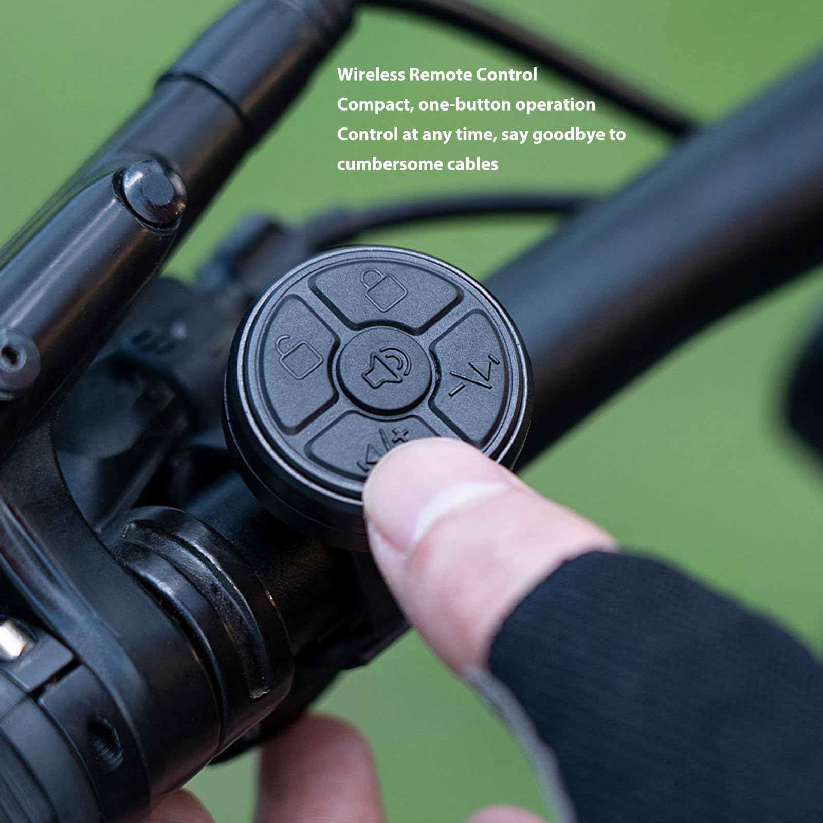 Clacson Elettrico per Bicicletta con Telecomando, 80-130 dB, Ricaricabile 300mAh, Impermeabile IPX6, Allarme Antifurto, Installazione Rapida