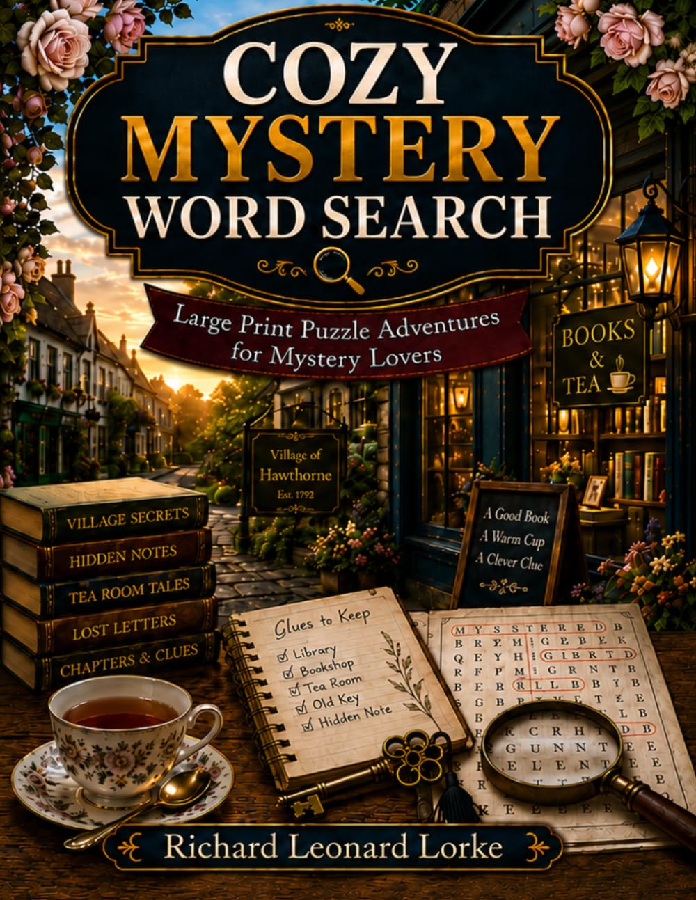 Cozy Mystery Word Search: 100 Large Print Cozy Word Searches for Adults and Seniors