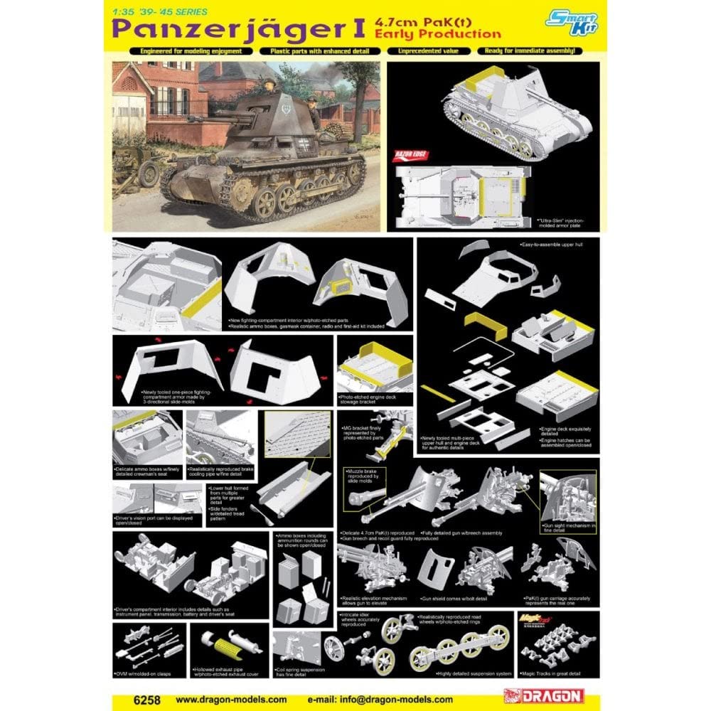 Amazon | ドラゴン 1/35 I号対戦車自走砲 4.7cm PaK t 前期生産型  