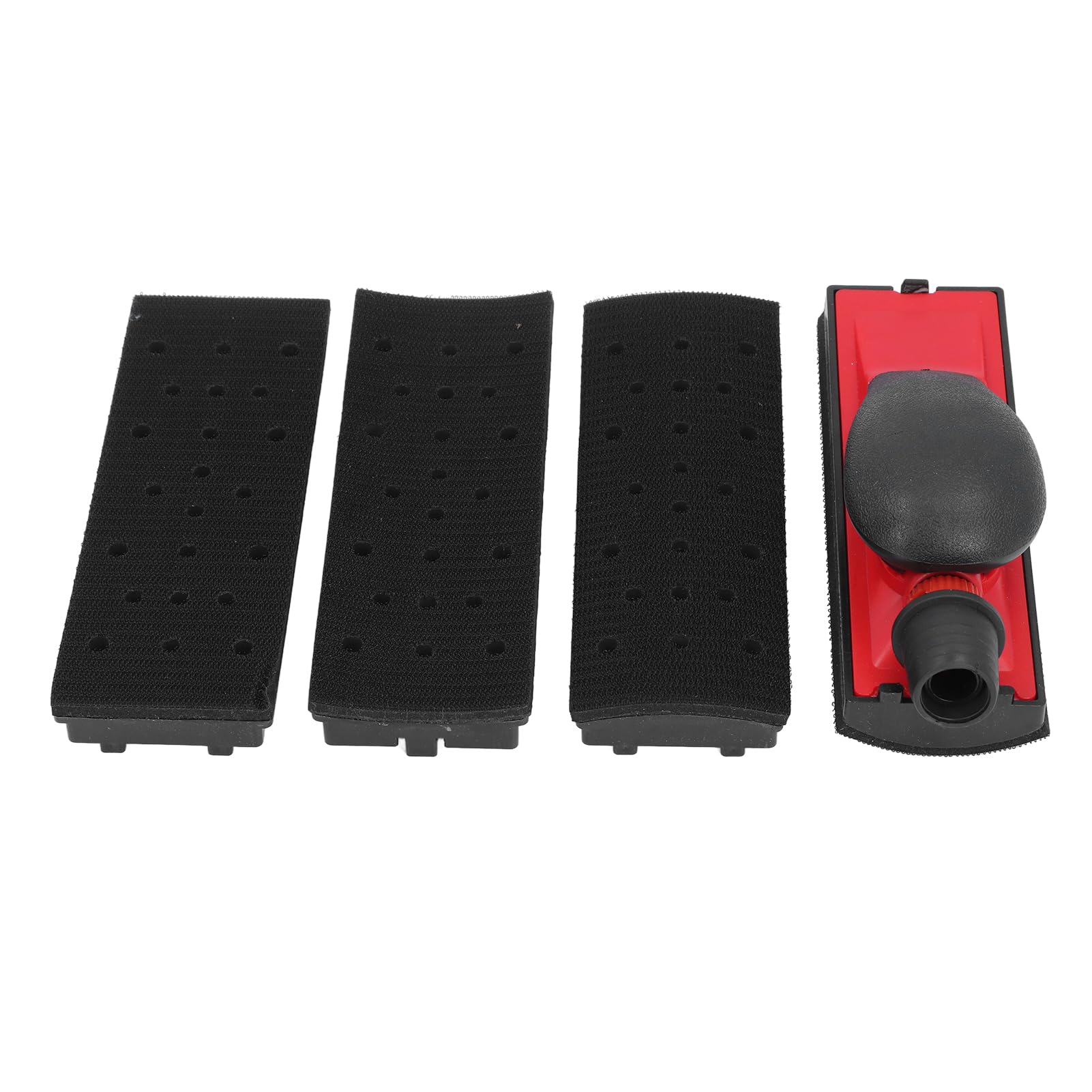 Blocco Levigatura Manuale con Aspirazione Polvere Regolabile per Lavorazione Legno e Lucidatura Pareti 192x56mm ABS