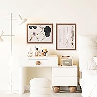 Vista 6 de Tablón de anuncios de fieltro, tablero de corcho de 15.7'' x 11.8'' para dormitorios, oficinas, decoración de pared del hogar, tablero de corcho