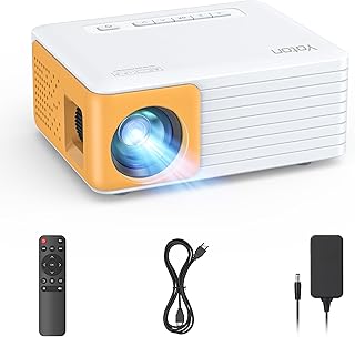 Mini Proyector Portátil - Soporta Full HD 1080P, Yoton Y3 Proyector Compatible con Móviles, Teléfonos, PC, PS5 y Xbox, Entradas USB, HDMI, SD, AV, Ideal para Niños como Regalo