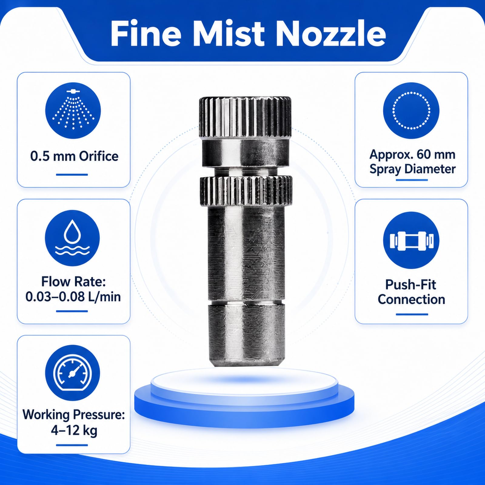 Impianto Irrigazione Giardino,Nebulizzatore per Terrazza Esterno,Kit Irrigazione Goccia Giardino,Leak-Proof And Rust-Proof,Suitable for Patios And Potted Plants