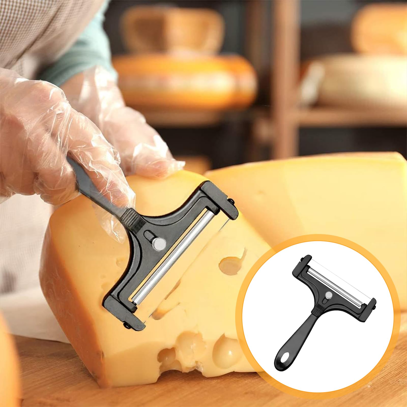 Kiss Core Affettatrice per Pane Casereccio, Affettatrice Regolabile per Pane da Cucina