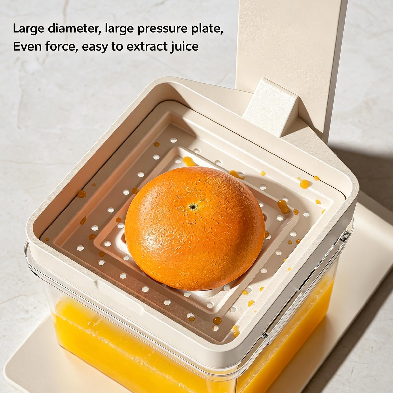 Exprimidor Manual Comercial De Frutas, Exprimidor De Cítricos De Mano, Alto Rendimiento del 99.9%, Jugo En 3 Segundos, Fácil De Limpiar, Base Antideslizante, para Naranjas Y Limones.