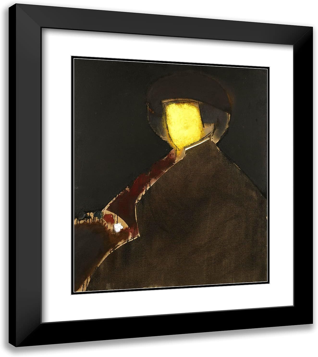 ArtDirect Gris, Juan 20x23 Gold Ornate Framed Art Print with Double Matting Titled: Light Portrait