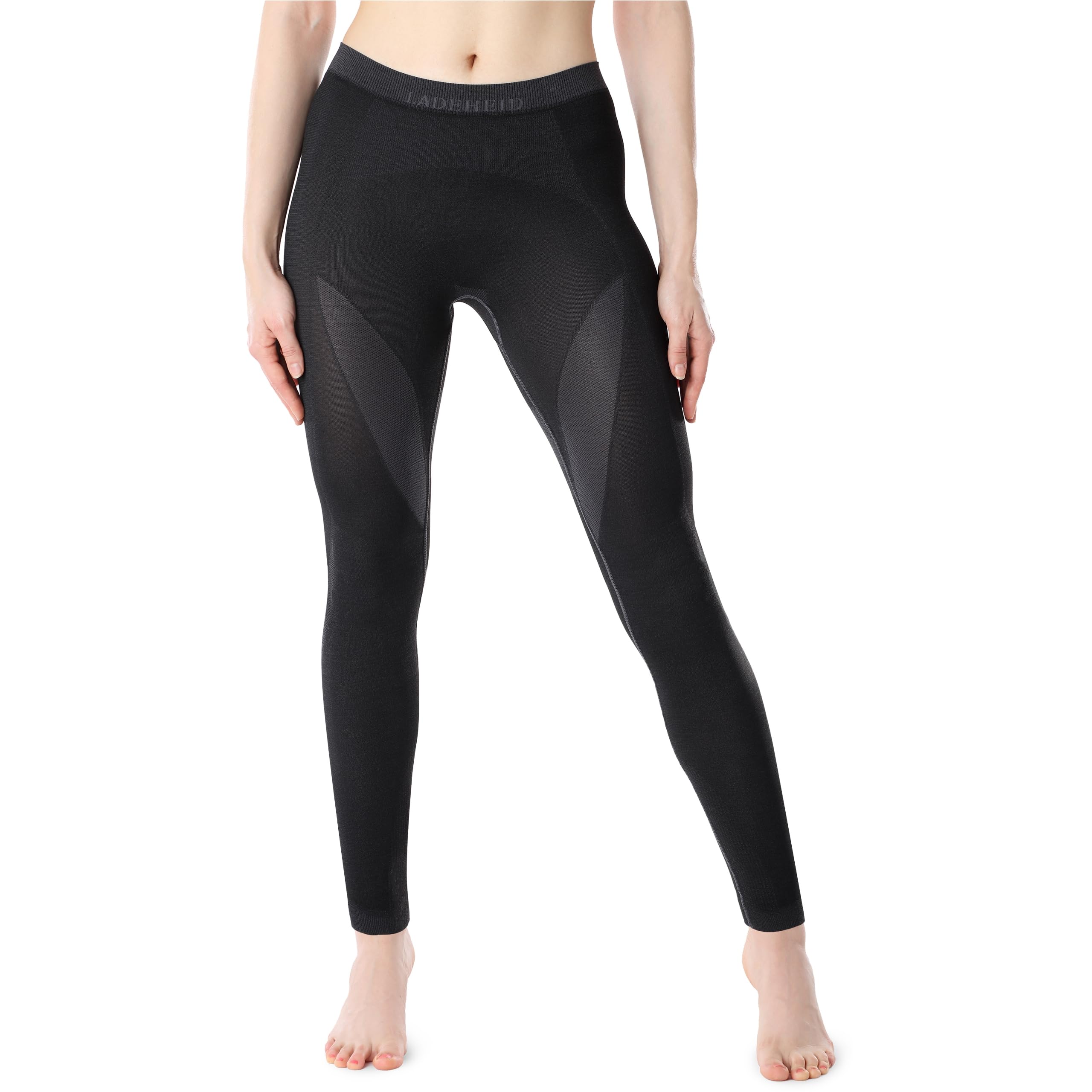 Ladeheid Damen Winter Funktionsunterwäsche Thermounterwäsche Skiunterwäsche Lange Unterhose Thermoaktiv LAGI005