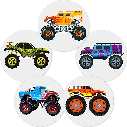 Zonon 10 calcomanías de entrenamiento para ir al baño, camión, para niños, para inodoro, cambio de color, divertidos objetivos para orinar para