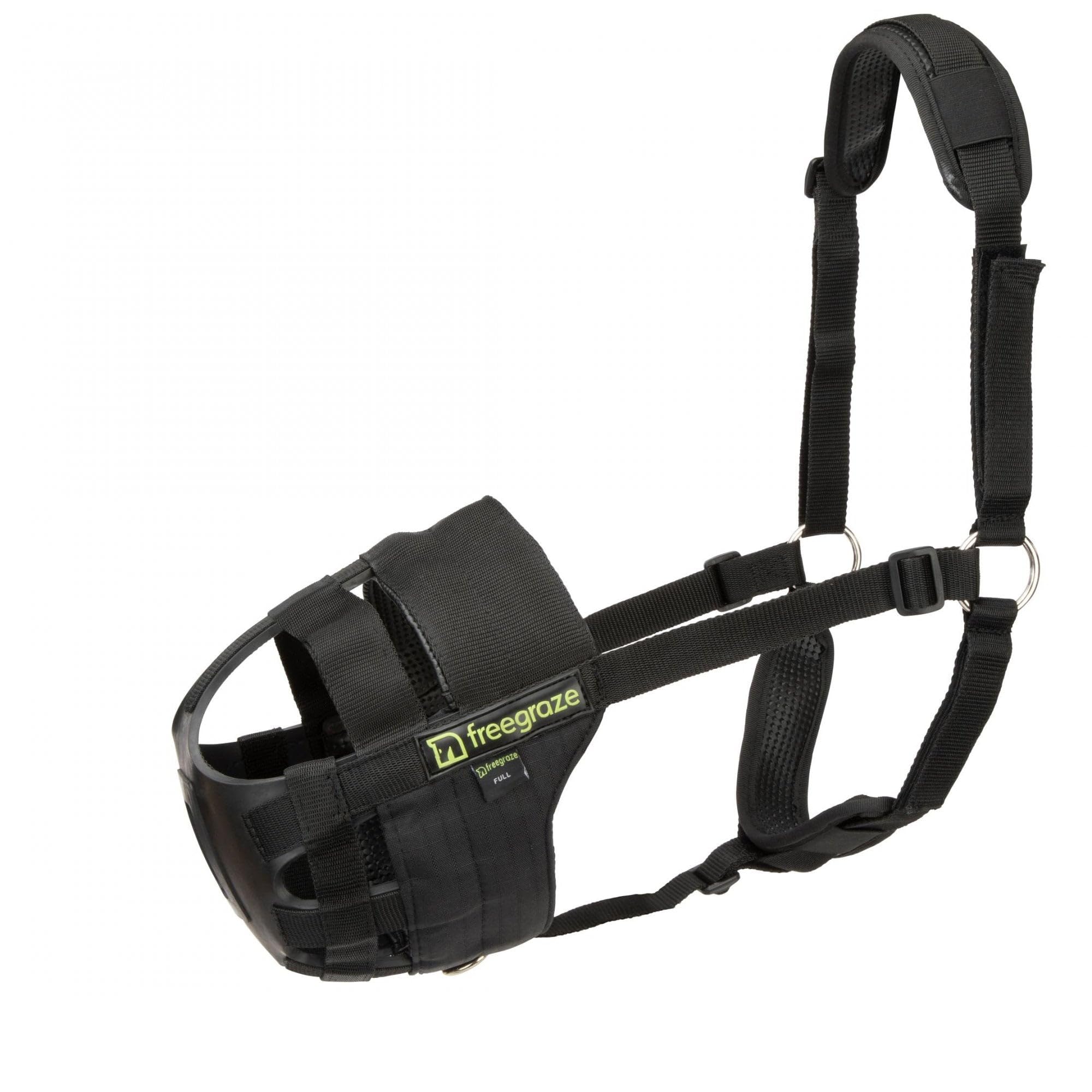 Shires FreeGraze AirFlow Grazing Muzzle - Black Full Size