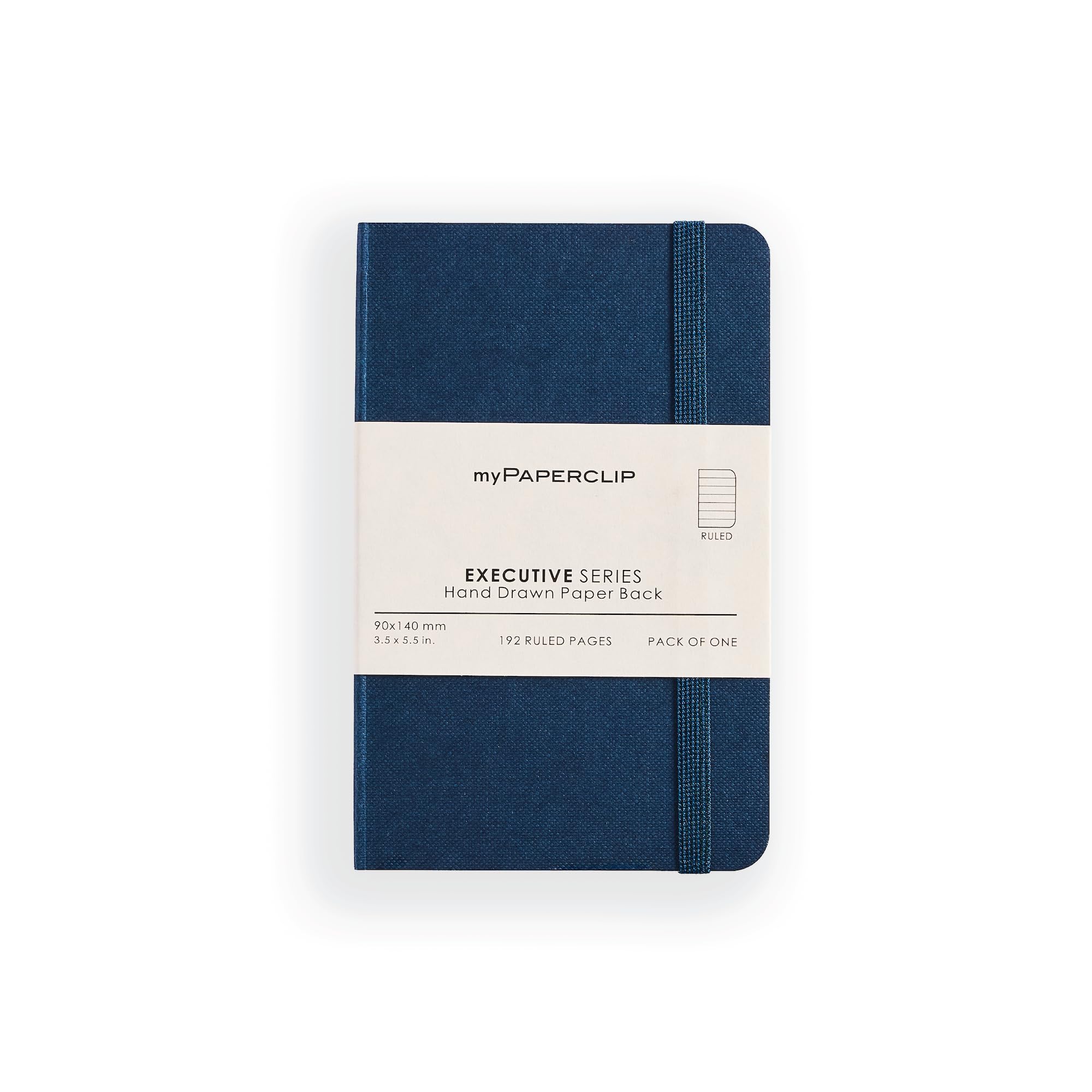 Carnet ligné petit format bleu myPAPERCLIP couverture souple 192 pages - 7