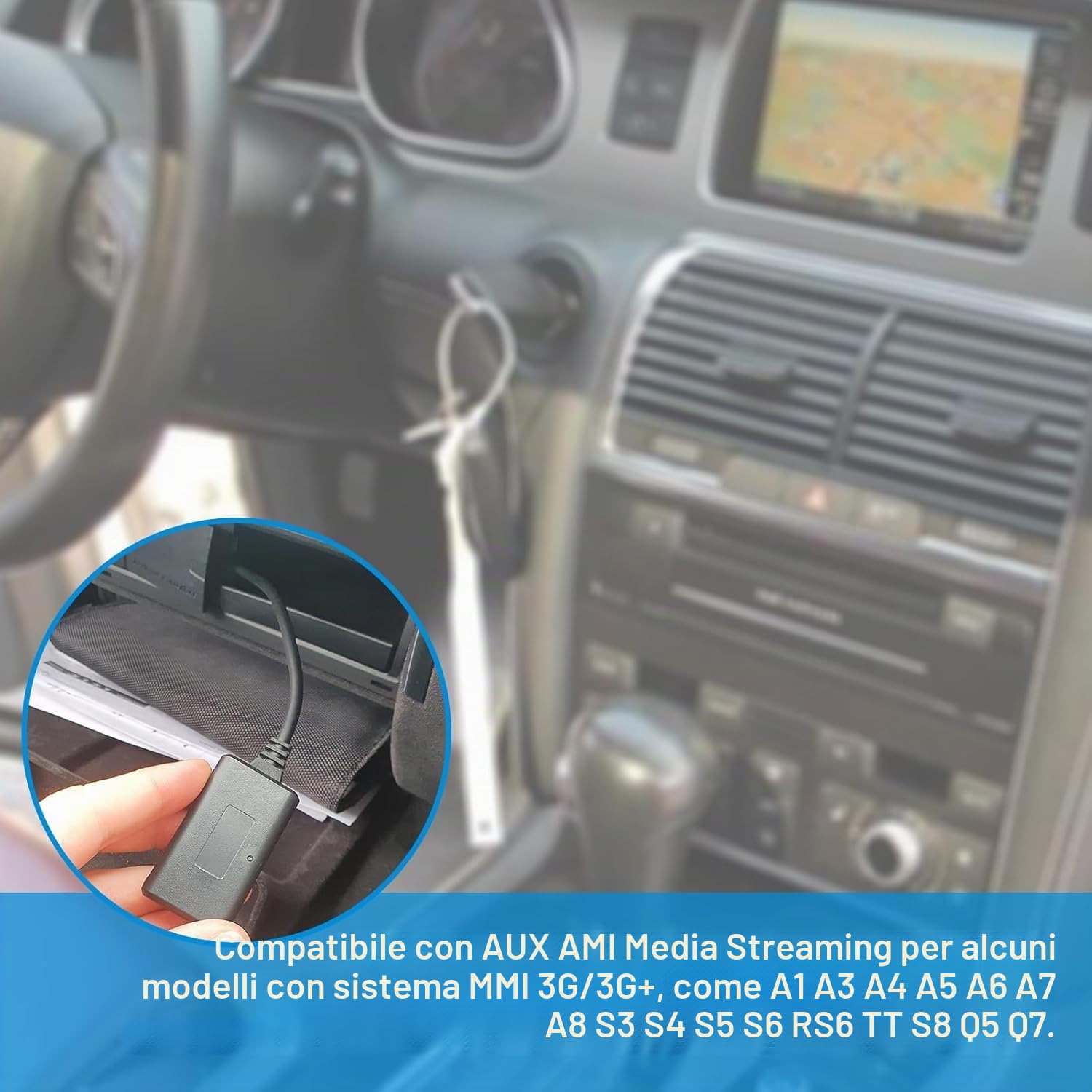 AMI MMI Ada atore Bluetooth 5.0 Musica Media Musica interfa ia Ricevitore Compatibile con A1 A3 A4 A5 S3 S4 Q5 Con MMI 3G+ Sistema