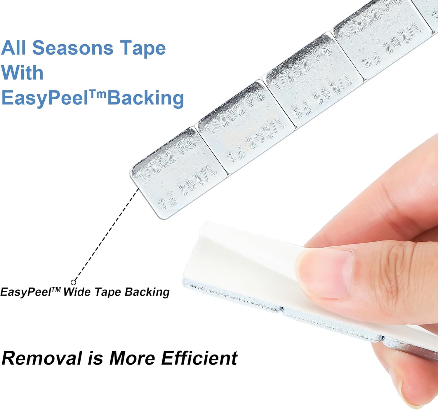 A A IN 1/2oz, 0.5oz, Grey, 576pcs Adhesive Stick on Wheel Weights, Low Profile, EasyPeel Type, 144oz/Box, Valued Pack, Automobiles, Trucks, SUVs, Motorcycles Tire Balance Weights, US Quality