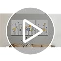 DZRWUBHS Abstract Dandelion Flowers Watercolor Painting Canvas Wall Art For Living Room Bedroom Office Wall Decor Modern Wall Pictures Prints Artwork Kitchen Decorations Large Home Wall Decor 20x28