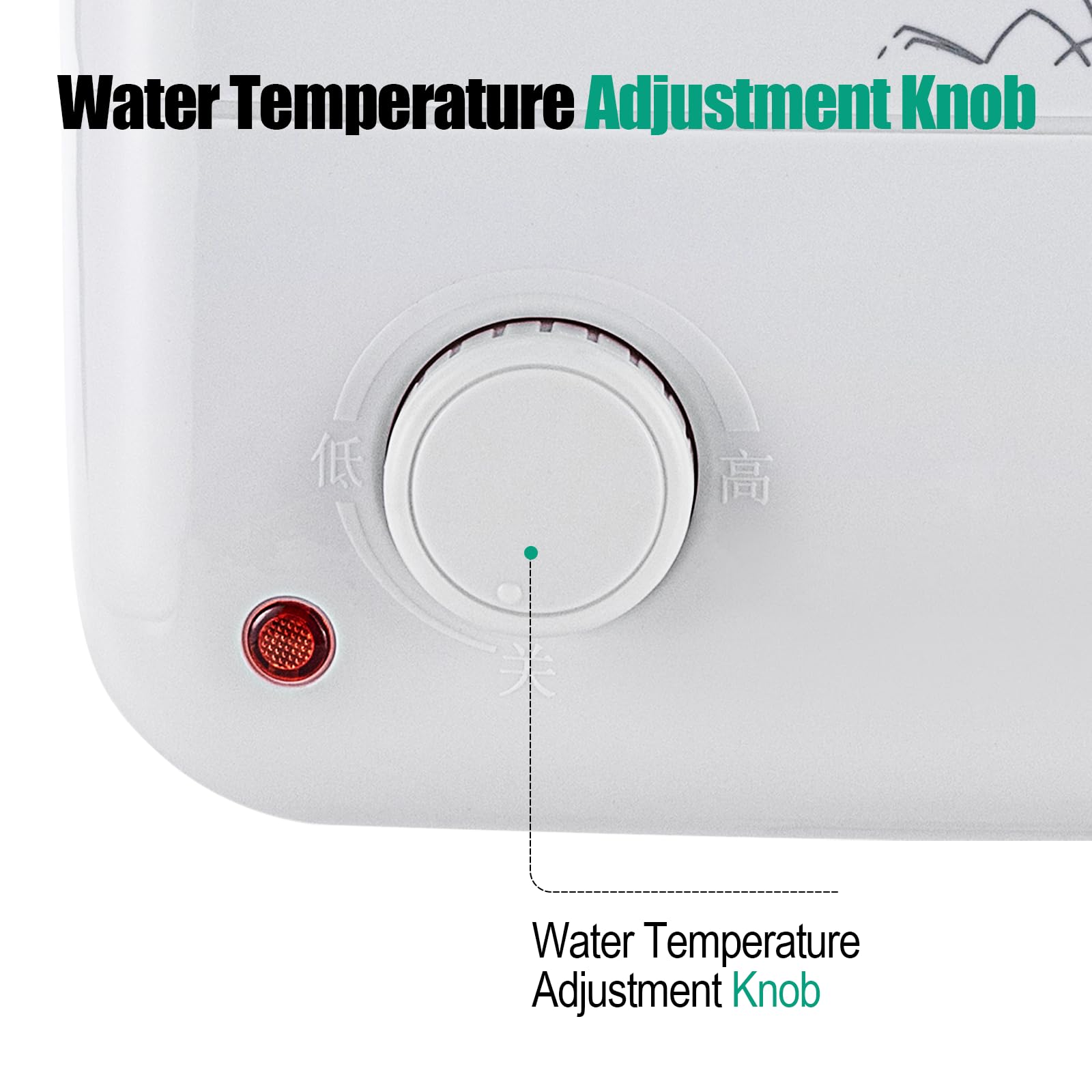 Serbatoio acqua calda da 8 l, piccolo serbatoio da 1500 W, scaldabagno 30-75 °C, resistente alla pressione, 0,7 Mpa, 23 x 21 x 36 cm