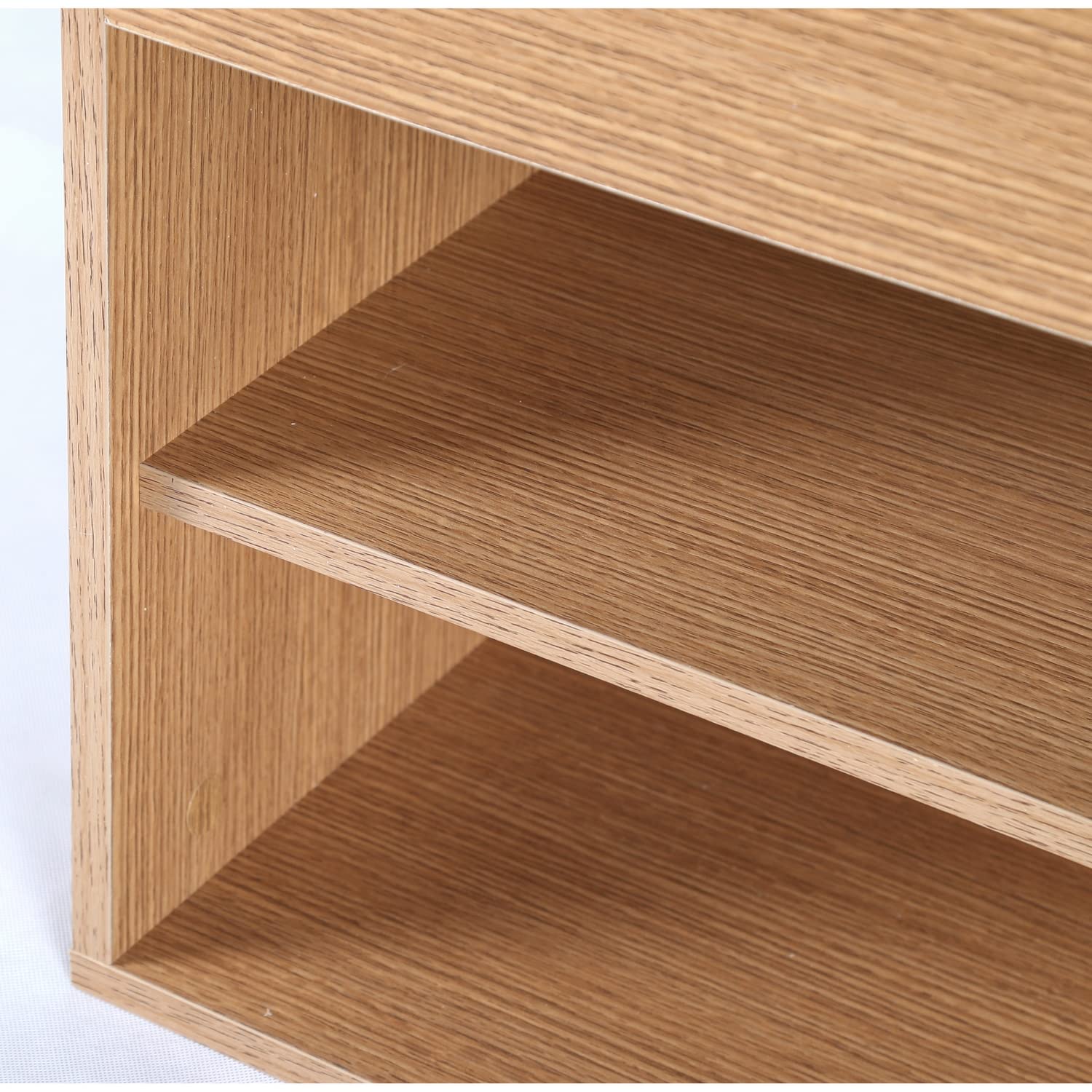 Scarpiera Cassapanca MAKA Con Seduta - Legno Resistente, 3 Scomparti, L60xP30xA48cm, Rovere - Foto 2