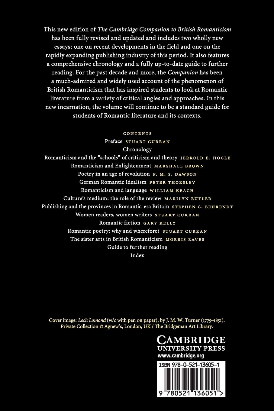The Cambridge Companion to British Romanticism