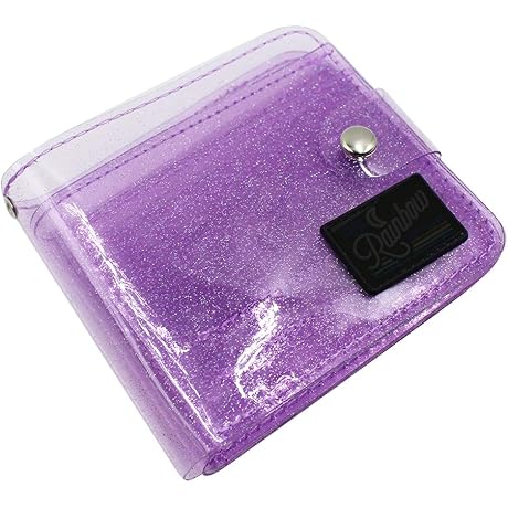 Clear Bifold PVC Wallet with Detachable Neck Lanyard