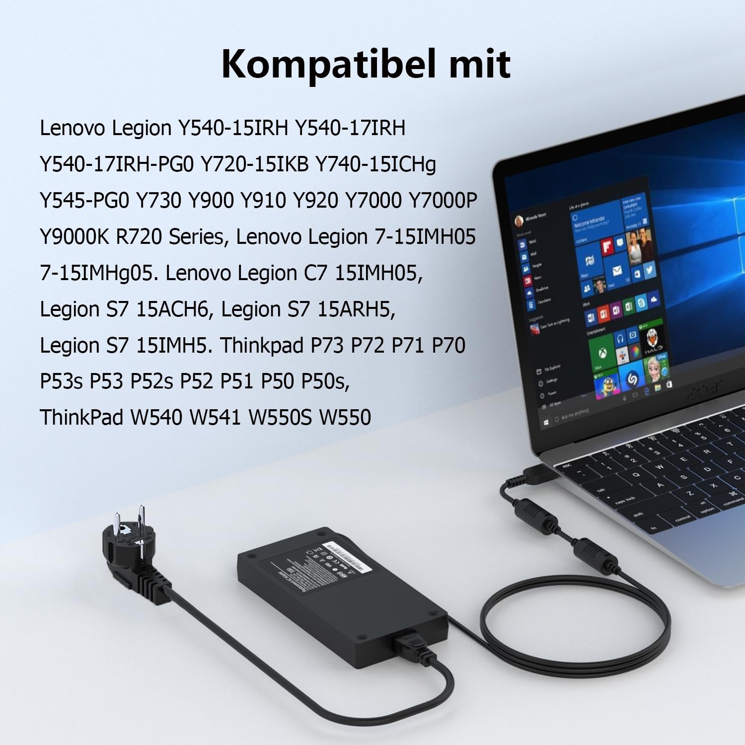 Caricatore 230W Alimentatore Per Lenovo Legion 5 7 Y540 Y545 Y730 Y740 Y900 Y910 Y920 Y7000 Thinkpad P73 P71 P72 P70 P51 P52 P53 ADL230NDC3A ADL230NLC3A Caricatterie PC Adapter