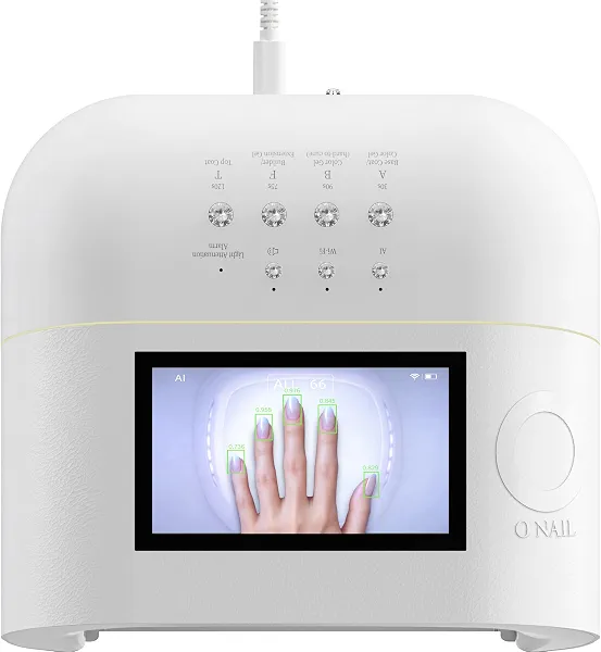 AI UV LED Nail Lamp for Gel Nails - O NAIL AI Smart Precision Scan Reduces UV Exposure, 109 LED Nail Dryer, 2X Fast Curing Light for Professional Salon & Home (Battery Not Included)