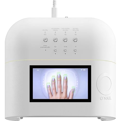 AI UV LED Nail Lamp for Gel Nails - O NAIL AI Smart Precision Scan Reduces UV Exposure, 109 LED Nail Dryer, 2X Fast Curing Light for Professional Salon & Home (Battery Not Included)