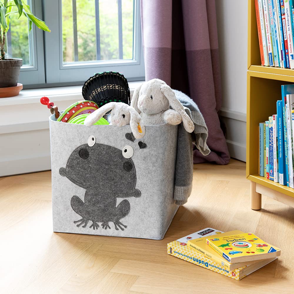 Minoisome - Cesta De Almacenamiento De Fieltro Plegable Y