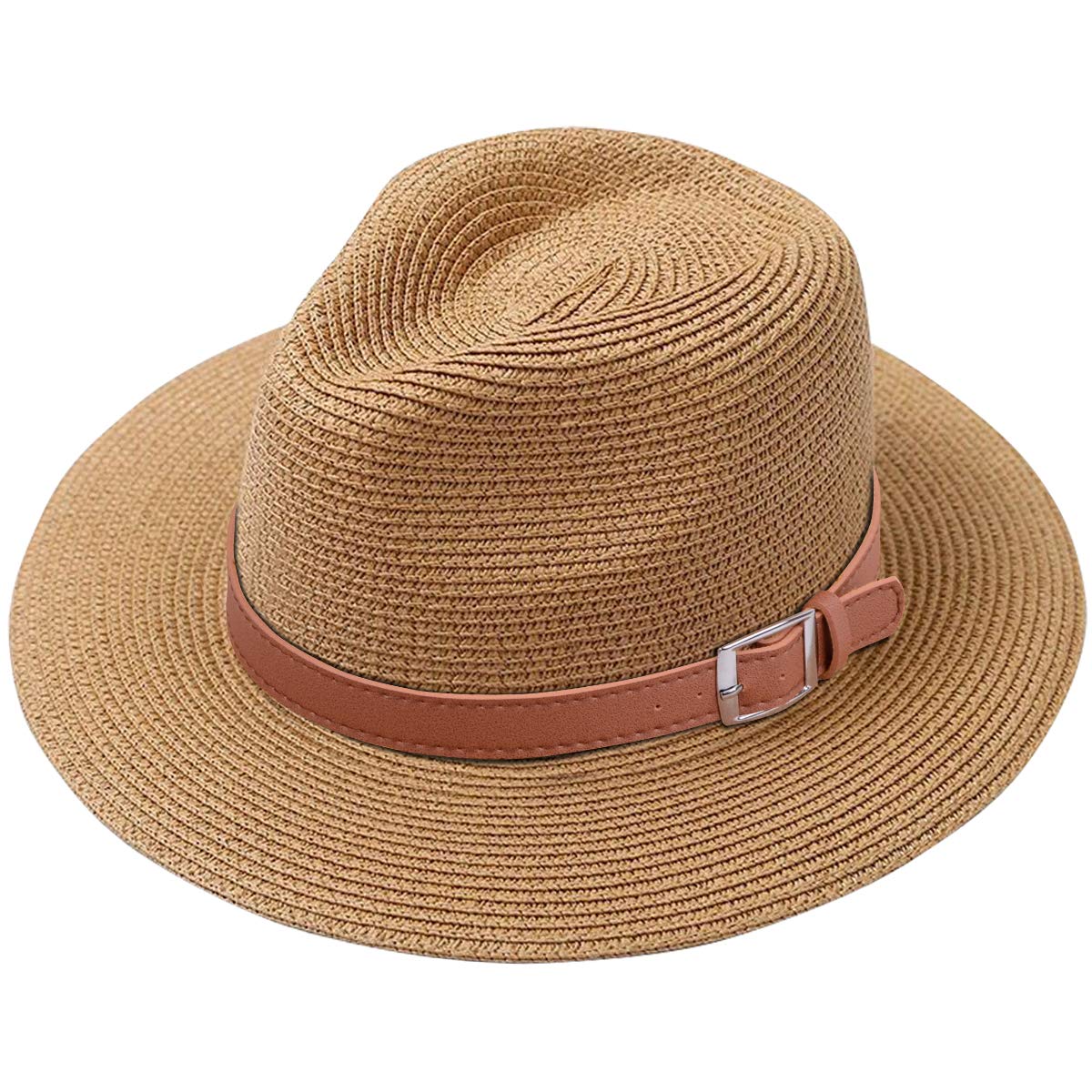 Lanzom Summer Beach Sun Hats for Men Women Foldable Floppy Travel Packable Staw Hat, Wide Brim Hat