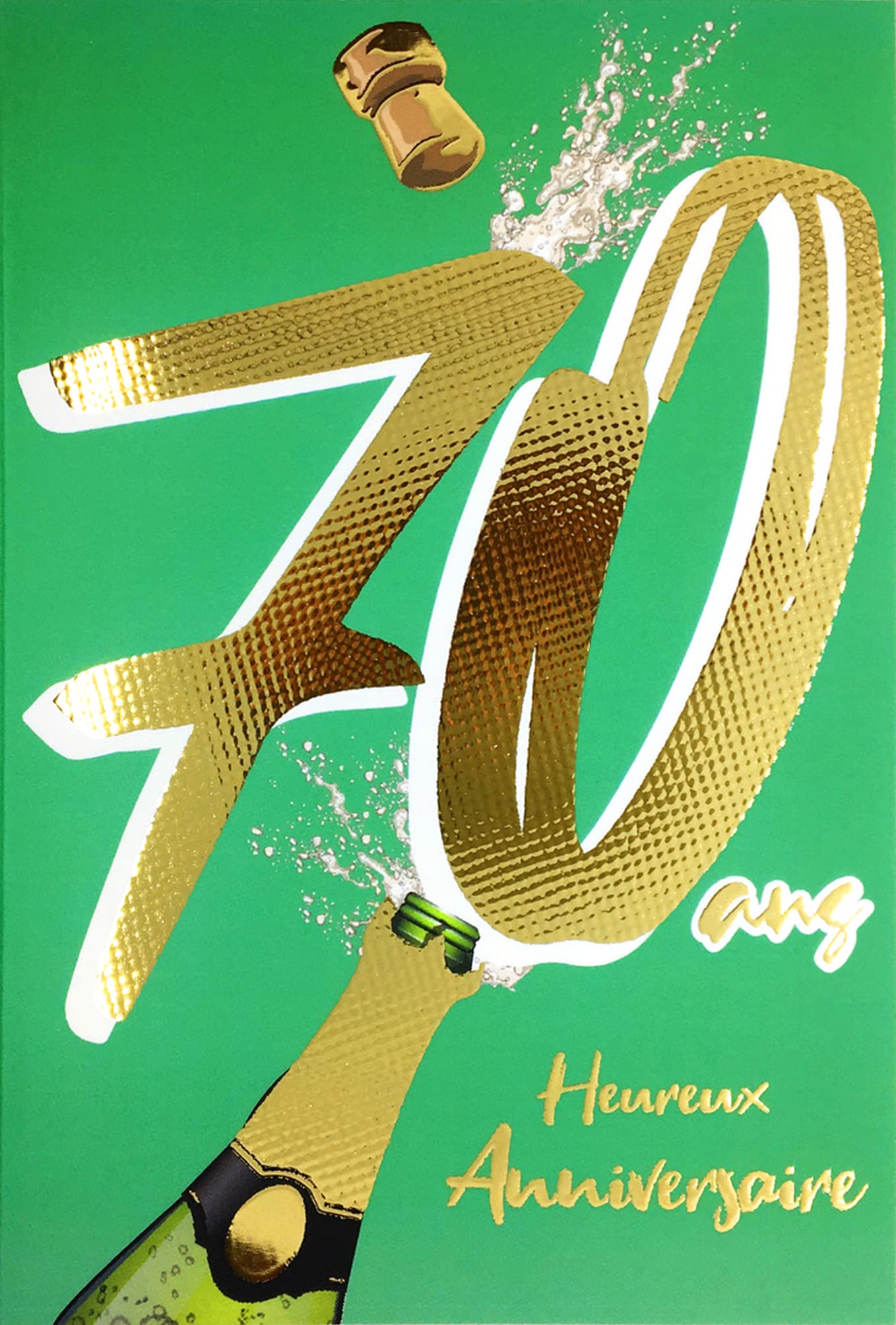 Old English Co. Carte D'anniversaire 70 Aujourd'hui Pour Homme Ou Femme