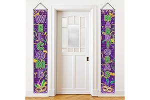 Avezzano Mardi Gras Door Wreath