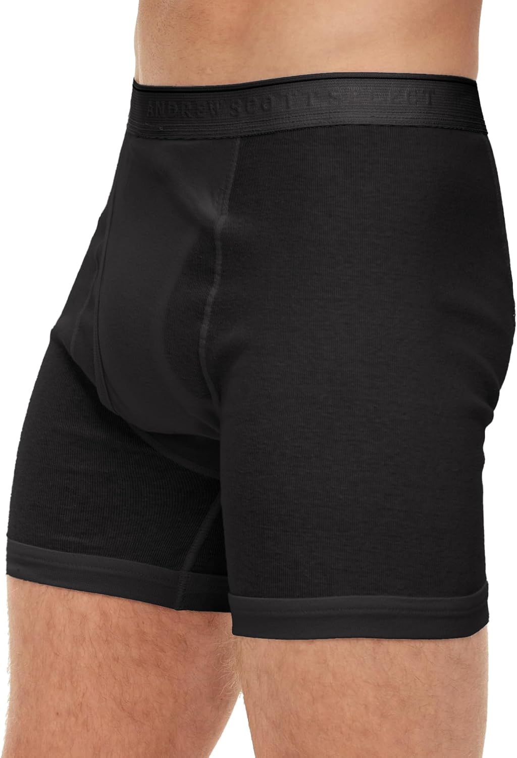 Andrew Scott Big & Tall Men's Cotton Boxer Briefs | Multi Packs Colors Underwear Sizes S to 8XL - Image 3