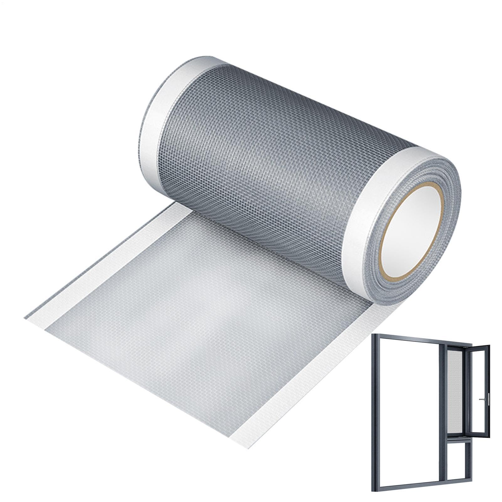 Cinta de malla mosquitera autoadhesiva para reparar ventanas dañadas de dormitorios y patios 8
