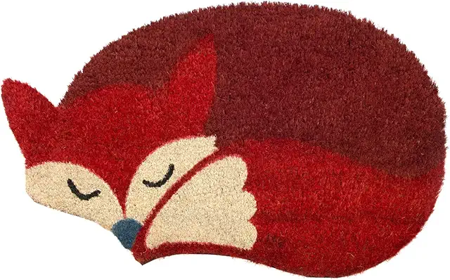 Zerbino Volpe Antiscivolo 70x40 cm - Tappeto Ingresso Esterno in Cocco