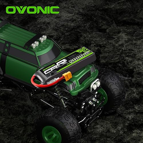 Miniatura 5 de OVONIC 2S Lipo Batería TRA Plug RC Batería de coche 7.4V 120C Lipo para coches RC camiones 18 110 RC Vehículos (2 paquetes)