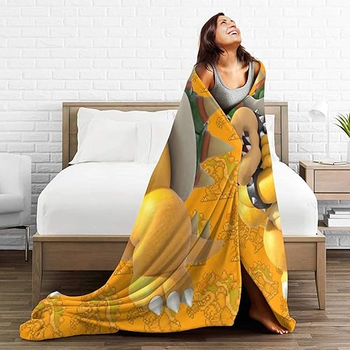 Miniatura 5 de Manta de dibujos animados de anime, mantas de franela ultra suave, adecuadas para todas las estaciones, decoración cálida del hogar, 50 x 40 pulgadas