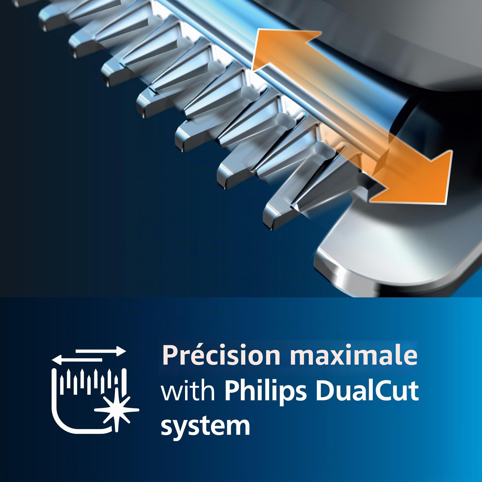 Philips Hair Clipper Série 3000, Tondeuse à Cheveux Lavable avec Technologie Trim-n-Flow (modèle HC3530/15)