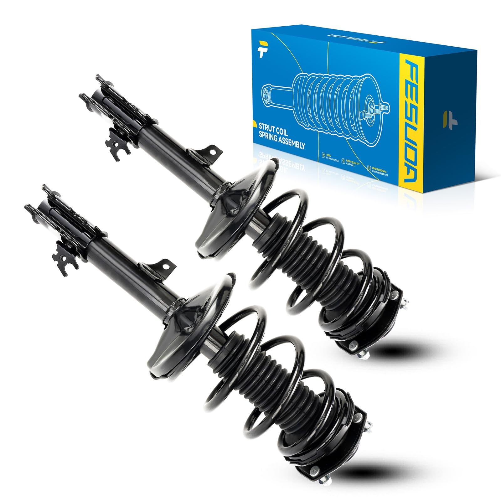 PHILTOP Front Complete Struts Assembly with Coil Spring For 1999-2003 Lexus RX300 172101/172102-Quick Loaded Suspension‌