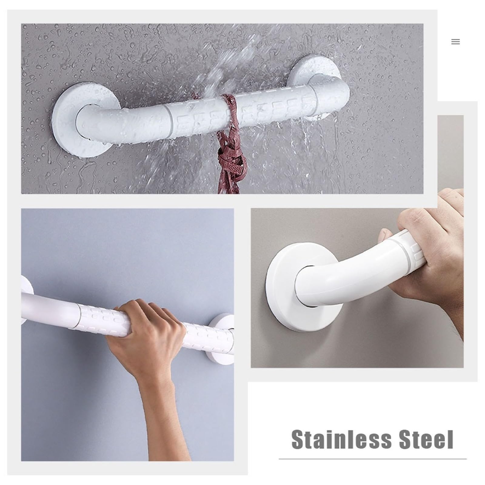 Barras de Apoyo para baño, Ducha, Inodoro, Material de Primera Calidad, duraderas, multifuncionales, reposabrazos, toallero, práctico