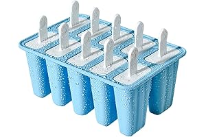 Silicone Popsicle Molds with Sticks Reusable Easy Release Juice Poppers for Homemade Frozen Treats