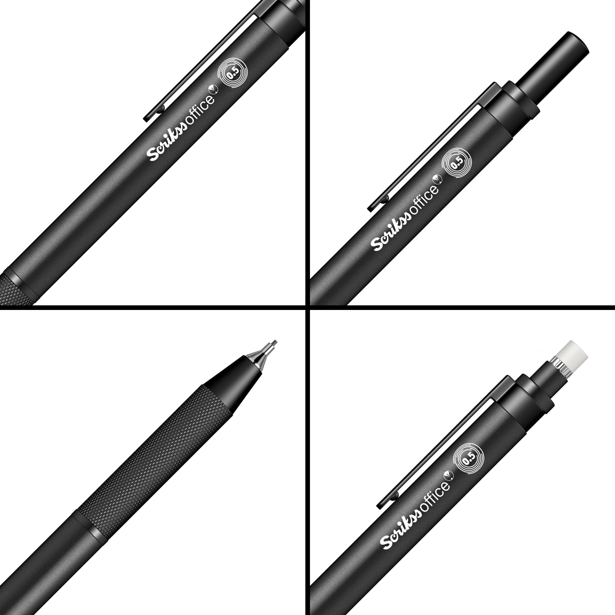 Scrikss Office Twist Versatil 0,5 mm, color negro