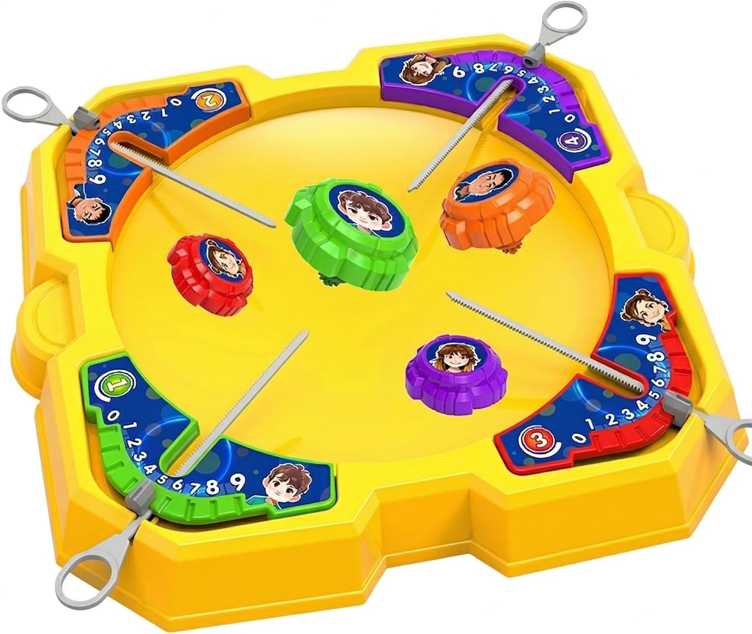 Cross-Border Pull-Out Gyro Battle Disk Children's Parent-Child Interactive Toy Set for Multi-Player Competitive Battles