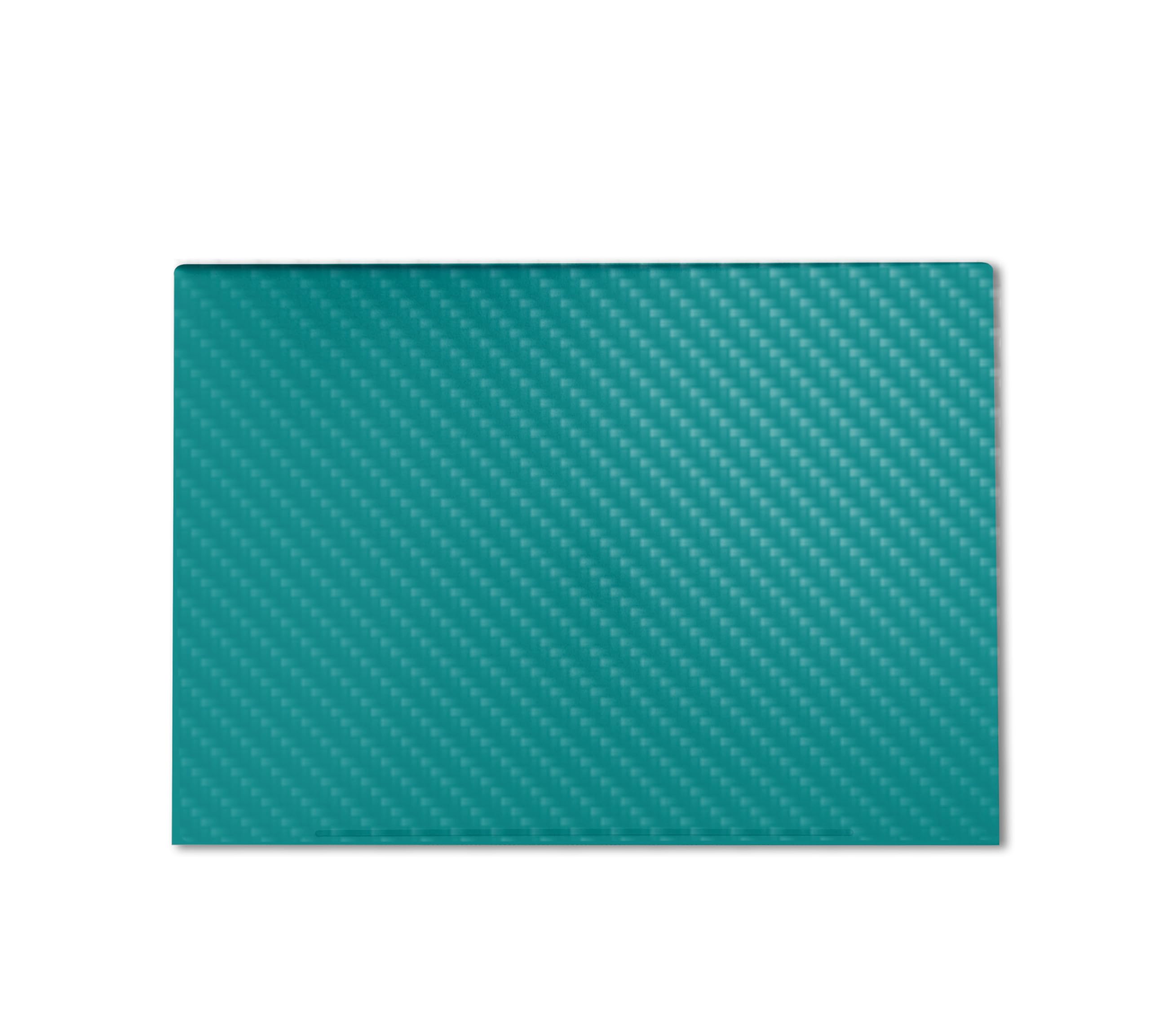 Carbon Fiber Gaming Skin Compatible with HP Envy x360 16” (2023) - Solid Teal - Premium 3M Vinyl Protective Wrap Decal Cover - Easy to Apply | Crafted in The USA by MightySkins